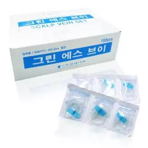 두원 나비침 23G 24G 25G 100개입 피하수액 스칼프니들 주사침 강아지 고양이