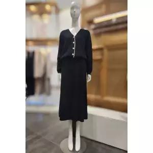 [보리보리/플라스틱아일랜드]MARIO플라스틱아일랜드 브이넥배색니트셋업 PR7XD3W1