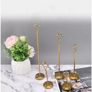 메탈 가격표꽂이 1P 스탠드 종이 메모지 홀더 20cm 매뉴판거치대