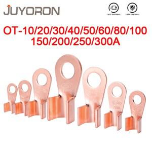 OT 시리즈 터미널 10 20 30 40 50 60 80 200A 스플라이스 와이어 구리 O자형 원형 네이키드 케이블 커넥터