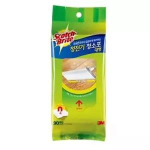 3M 스카치 정전기 청소포 리필 대형 30매