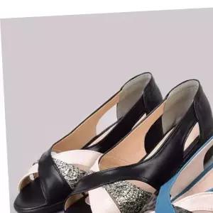 통굽 샌들 여성로퍼 웨지샌들 중년여성 엄마 여름신발 가벼운 단화