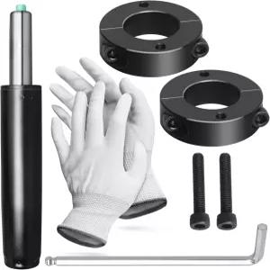 범용 사무용 의자 트 실린더 책상 게임용 의자용 헤비 듀티 블랙 4 유압 공압 교체 피스톤 2피스 고정