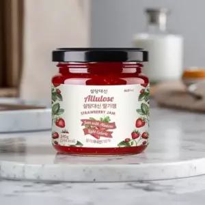 저당 딸기잼 딸기쨈 설탕대신 스테비아 딸기 잼+블루베리잼 2종 저칼로리 무설탕