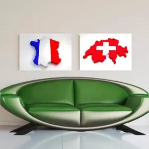 러시아 지도 세계지도 세계여행지도 여행 유럽지도 유럽2중형 노프레임 액자