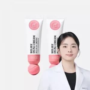 프로젝트21 강아지 피부 크림 릴리프듀얼크림 피부병 발바닥 보습제 발사탕 연고 25g 2개