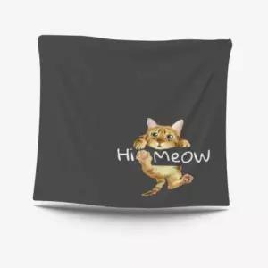 깔끔한 귀여운 고양이 프린트 가림막 포스터 선택 소