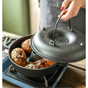 구이 냄비 고구마 굽는 군밤 냄비 22CM 직화구이 군고구마