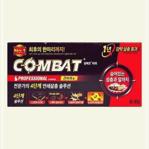 [2개구성] 벌레 파워 트랩 패치형 컴배트 프로페셔널 약 6개입 FGWAD531F