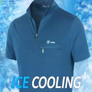 남성기능성반팔티 집업포켓셔츠 프리미엄 냉감반팔 집업 티셔츠 골프웨어 아웃도어 작업복 단체복