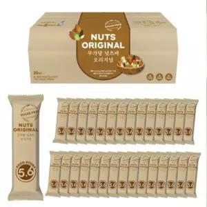 무가당 넛츠바 오리지널 식사대용 영양간식 푸드스토리5.6 30봉입