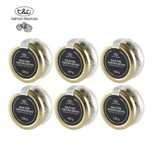 티앤씨 블랙 썸머 트러플소금 100gx6개 송로버섯 소금