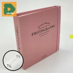 포토앨범 네컷 책자 사진 수납 스크랩 포켓 여행 수집 보관 메모리 사진 북커버 접착식 앨범 기록 핑크