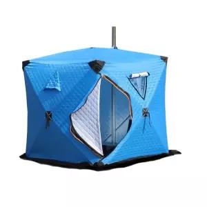 방수 큐브 빙어 원터치 돔형 낚시텐트 누빔 육각 레인커버