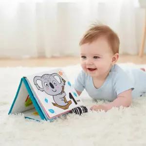 캐스B 터미타임 미러북 바스락 촉감놀이 꼬리책 배밀이 헝겊 오감놀이 베이비 거울놀이 헝겊책