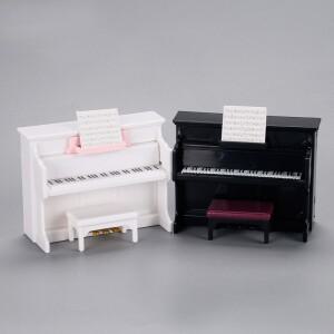 인기  미니 소형 호환 피아노 모형 악기 악보 미니 소형 호환어처 장면 인형 집 DIY 촬영 장식