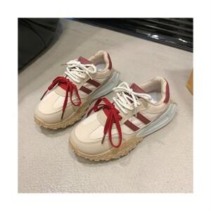 여성 통굽 봄가을 키높이 덕훈화 캐주얼 여성화 가볍고 통기성 운동화