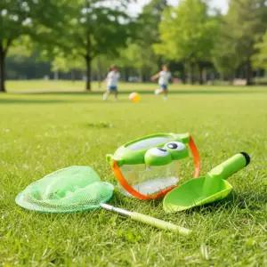 캐스B 그린개굴 채집세트 자연관찰 곤충 채집통 모종삽 잠자리채 숲체험 탐험가 역할놀이