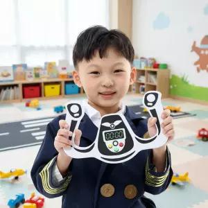 캐스B 파일럿 역할의상 파일럿 비행기 조종사 기장 직업놀이 옷 유니폼 소품 상황극 역할극