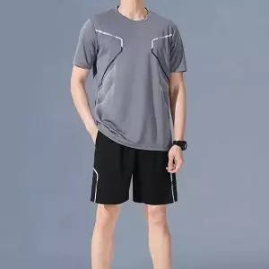 남성 여름 스포츠웨어 반팔 티셔츠 트레이닝 반바지 운동용