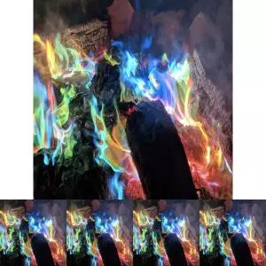 오로라 가루 2개/무지개/불멍/캠핑/불꽃/모닥불/매직/캠프/파이어/DHFHFK/RKFN/ZOAVLD