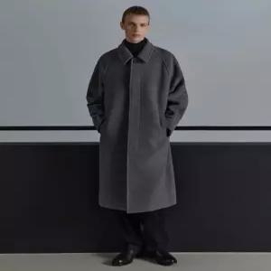 [매장정품]  musinsastandard 캐시미어 블렌드 오버사이즈 발마칸 코트 미디엄 그레이