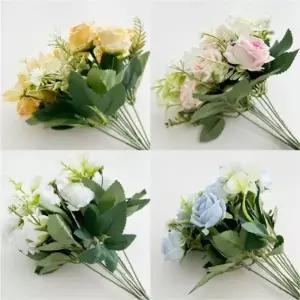 지앤지 장미 설렘 꽃다발 조화한다발  디자인의 생화 느낌 선물용 플라워