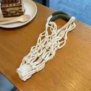 투톤 컬러 텀블러 컵 스트랩 파우치 네트 망 가방