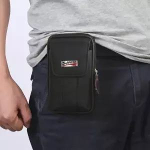 별별창고 힙색 캔버스 허리 가방 러닝 여행용 벨트파우치 조깅 핸드폰주머니 런닝 여행 스포츠