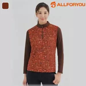 올포유 티셔츠 반집업 긴팔 호피 봄 가을 여성