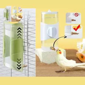 앵무새 급수기 높이조절 280ml 새 걸이식 물통 조류용