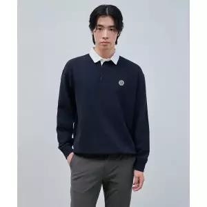 매장정품 빈폴 BEANPOLE MEN 솔리드 럭비 티셔츠 네이비 (BC4841C03R) BC4841C03R 569840