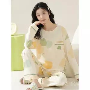 잠옷 파자마 커플 긴팔 빅사이즈 수면 순면 코튼 파티 상하세트 실내복 신혼부부 중년