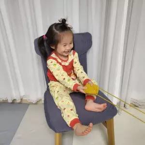 [콩심팥심]식탁의자 리폼 천갈이 커버 진그레이