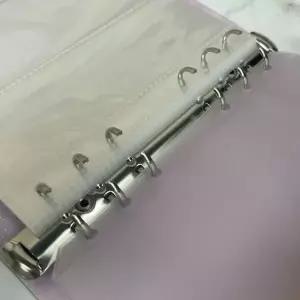 [셀러에이드]6공 A6 다이어리 반투명 현금 지퍼백 속지