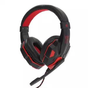제로존 게이밍 헤드셋(레드)/어학용/고감도/이어/쿠션/귀편한/컴퓨터해드폰/디코마이크/컴퓨터/연결/헤드셋