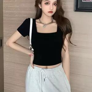 여성반팔 라운드반팔티 레이스티셔츠 캡 U넥티셔 레이스티셔츠 레이스반팔