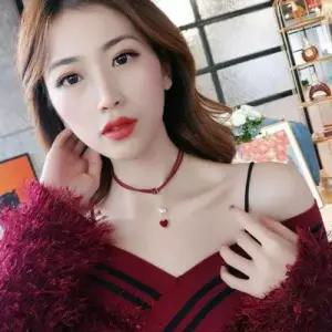 패션 짧은목걸이 초커 하트목걸이 10대여자목걸이 초 WFLM6QK