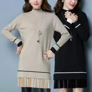 이쁘다요 니트 쉬폰 롱 신상 여성 봄 원피스 WFLMEM0