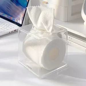 스토리빙 아크릴 화장지 케이스 두루마리 티슈 정사각/휴지/네프킨통/홀더/업소용/냅킨/보관함/물티슈