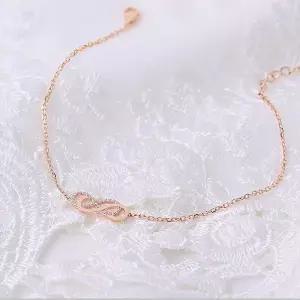 [로이드](센텀시티점)14K 인피니티 큐빅 포인트 팔찌 LWB19111G