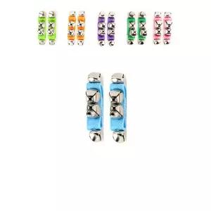 손목에 차고 흔드는 방울이 달린 밴드 1쌍 X 6개입