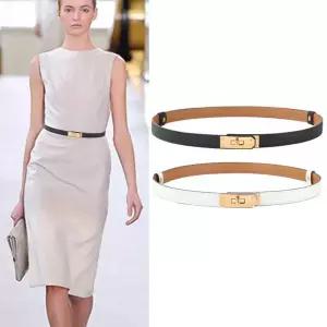 여자 소가죽 슬림 여성벨트 벨트 원피스용 여자벨트 여성 허리띠 얇은 벨트