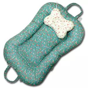 뽀송뽀송 땅콩침대휴대보트침대그린네츄럴꽃 베개포함