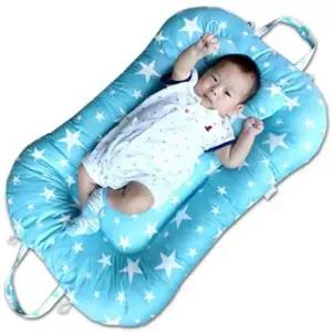 뽀송뽀송 땅콩침대 휴대보트침대 북유럽 블루 스타