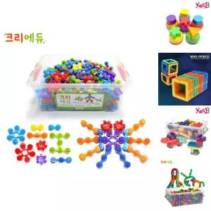 (캐스B)튼튼 크리에듀멀티눈송이볼연결블록350pcs(1586)