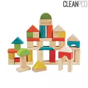 h30 에버어쓰 원통쌓기블록(50P 32569)/우드블록/어린이날/선물/장난감/교구/소근육발달/나무블럭/창의력