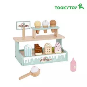 투키토이 원목아이스크림가게/장난감/소꿉놀이/주방놀이/어린이날/역할놀이/유아/완구/가게놀이/마트놀이