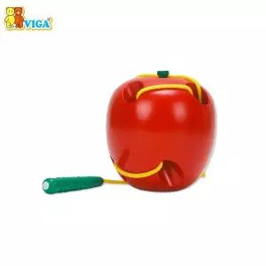 h31 비가(VIGA) 실꿰기 사과 (V56276)/구슬/유아/교육/가정/어린이/감각/발달/장난감/도구/학습/완구/아기