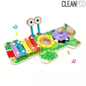 f04 해피타운 알록달록 악어뮤직테이블/음악/장난감/유아/교육/게임/놀이/뮤직/베이비/악기/리듬/소리나는